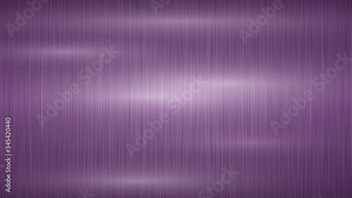 Abstract metal background with glares in purple colors