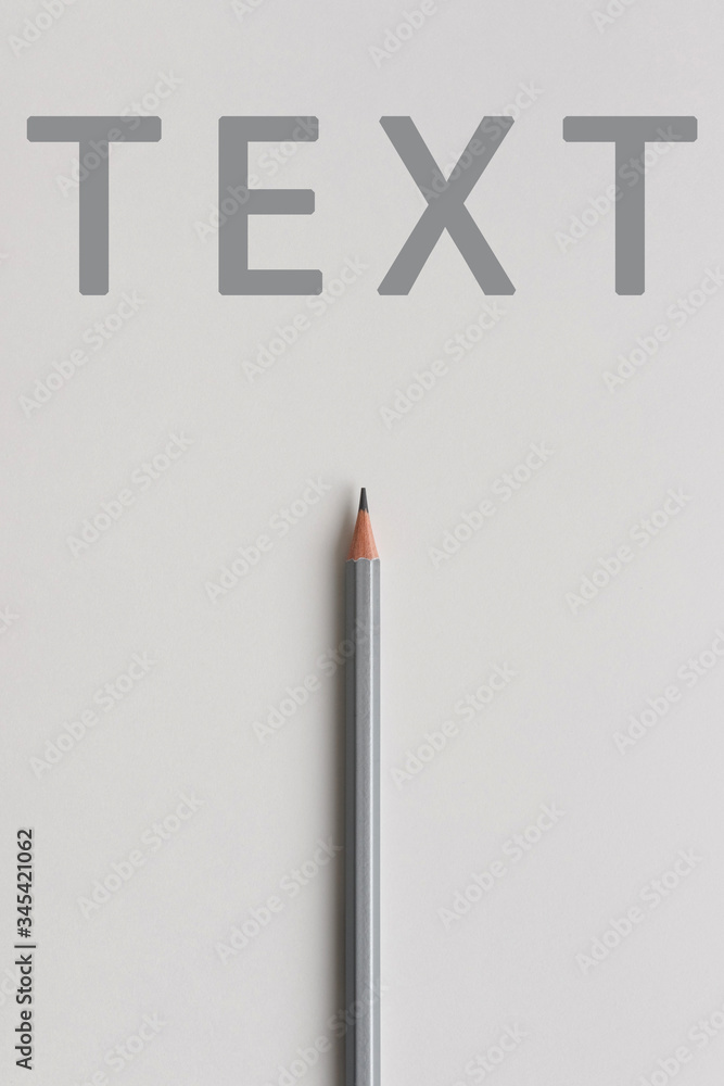 An interactive photo composition of gray pencil and space for creative thinking (text) is used for presentation in the field of education, business or creativity An interactive photo composition of gray pencil and space for creative thinking (text) is used for presentation in the field of education, business or creativity