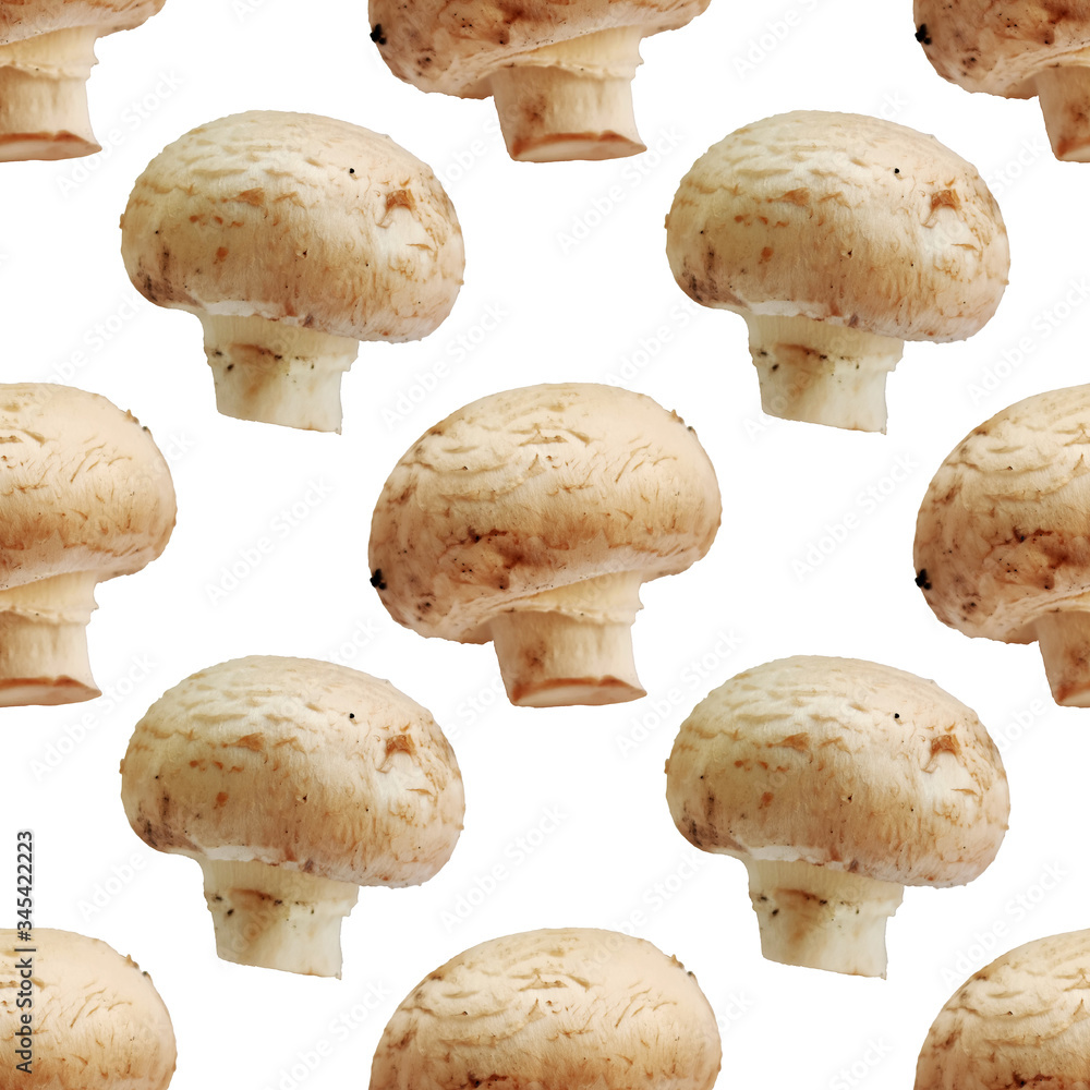 Champignon mushroom plant food macro photo seamless pattern texture background Champignon mushroom plant food macro photo seamless pattern texture background