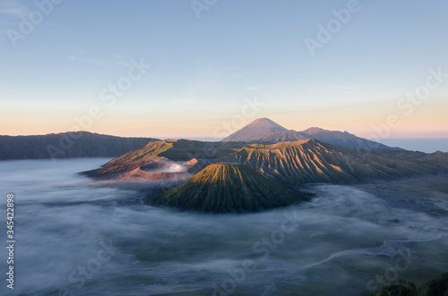 Sunrise, hiking to Mount Bromo, Java, Indonesia