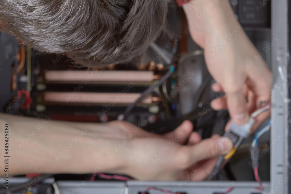 Repair of PC installation of components cleaning from dust assembly computer acceleration Repair of PC installation of components cleaning from dust assembly computer acceleration