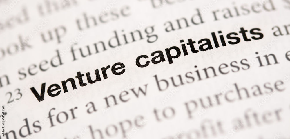 Fototapeta premium Venture Capital in a book