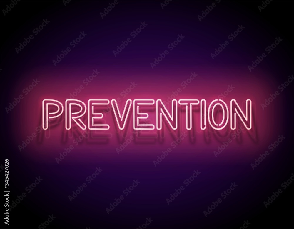 Signboard with Prevention Inscription Signboard with Prevention Inscription