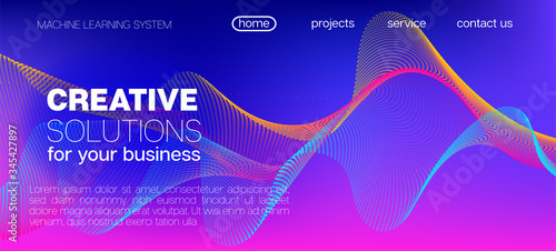 Falling Particles Distressed Purple Vector. Data Stream Minimal Banner. 
