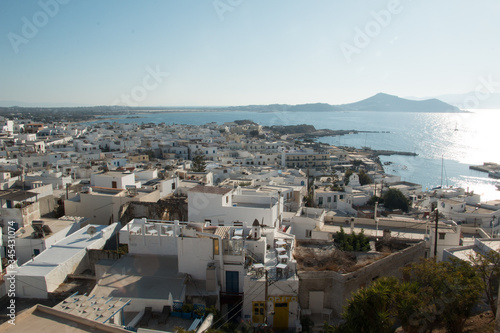 view of the city of Naxos greece © cpa1