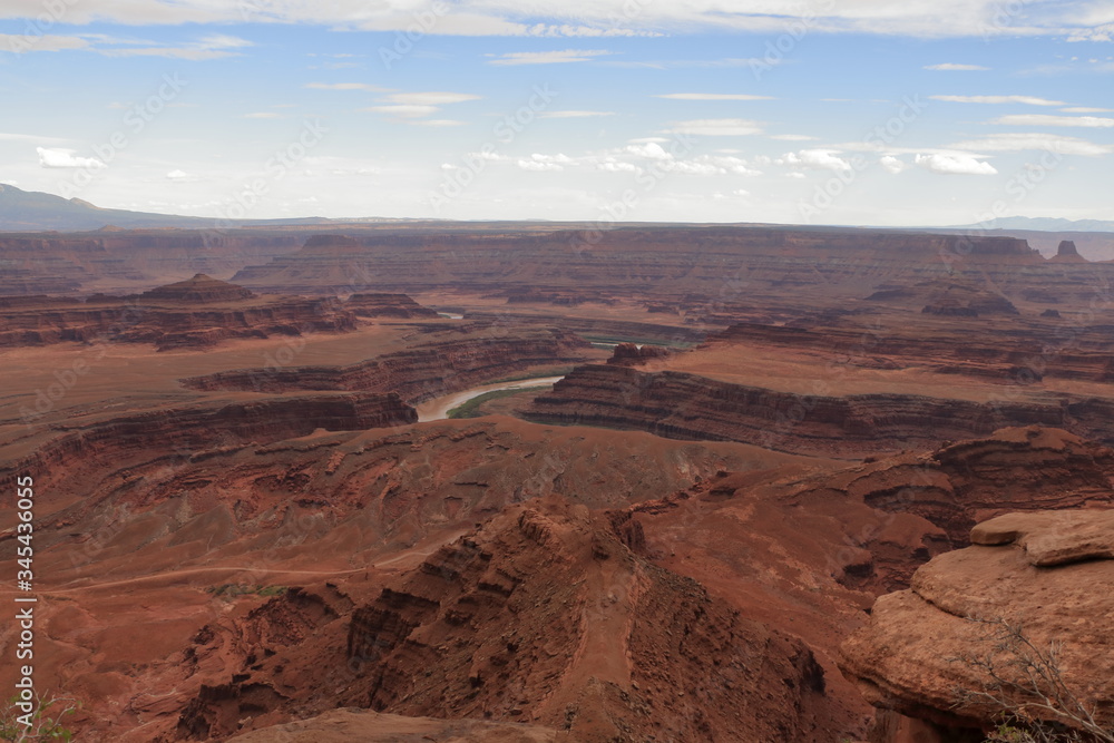 Waters of the Colorado River can be seen from Dead Horse Point, Utah