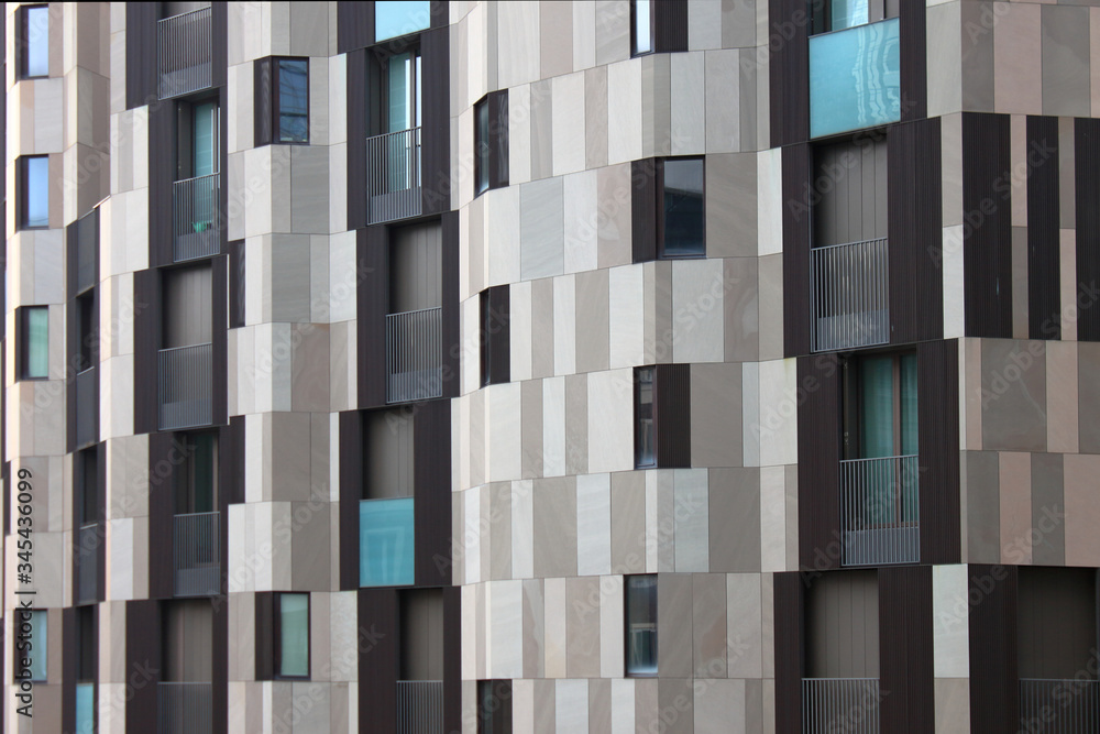 Skycraper grey tiles and windows pattern. Skycraper grey tiles and windows pattern.