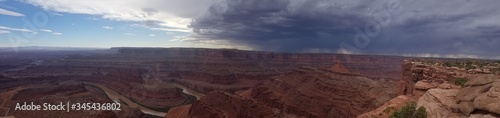 Incoming monsoon thunderstorm at Dead Horse Point  Utah