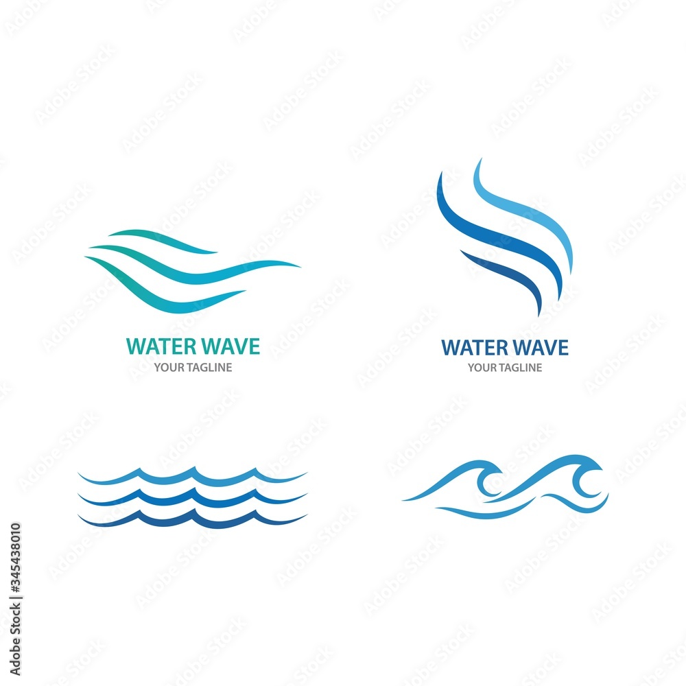 Obraz premium Water wave Logo