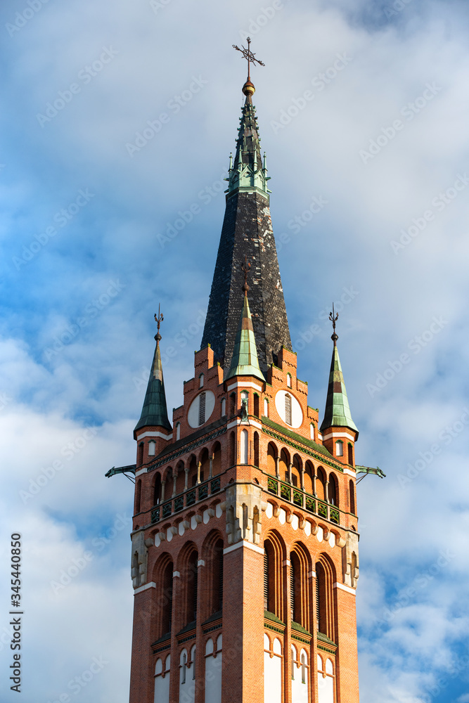 Gothic church of the Sacred Heart of Jesus in Olsztyn