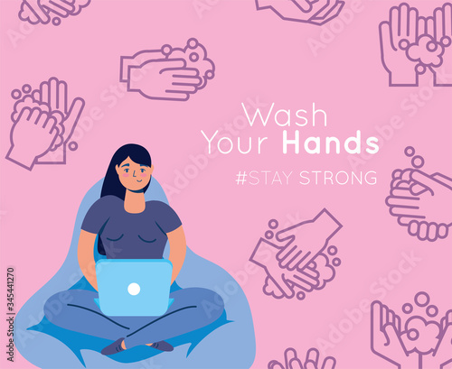 wash hands message for covid19
