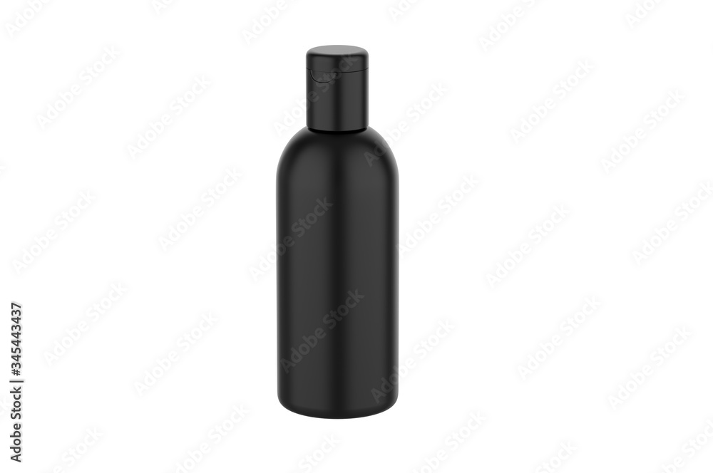 Blank promotional cosmetics plastic bottle for branding, 3d render illustration. Blank promotional cosmetics plastic bottle for branding, 3d render illustration.