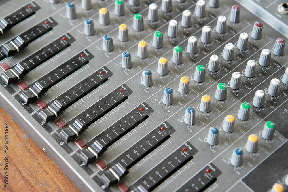 Audio sound mixer console