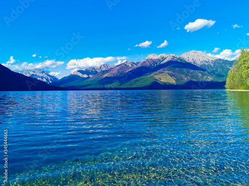 Mid summer, lake and mountains