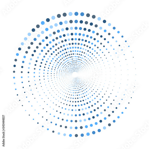 Halftone circle dot pattern abstract background. vector illustration