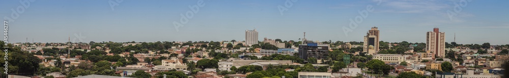 Panorama view of Campo Grande, Mato Grosso do Sul, Brazil