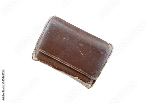 old brown wallet