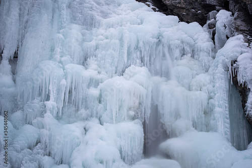 Beautiful, stunning and incredible frozen waterfall in the north of Canada, Yukon Territory. Taken on the Alaska & Yuklon borders at the start of winter. 