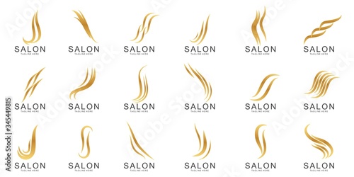 Set of Hair logo design