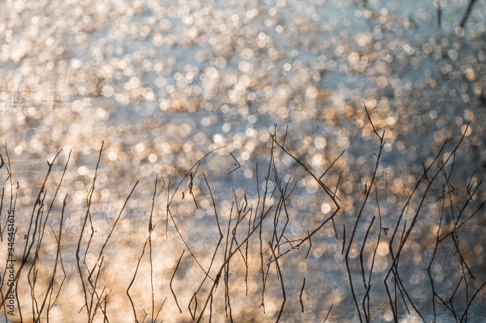 Abstract background with glittery sparkling bokeh. Abstract background with glittery sparkling bokeh.