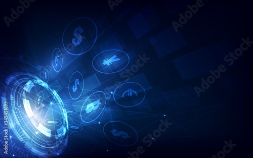 Money transfer. Global Currency. Stock Exchange. Stock vector illustration.eps10