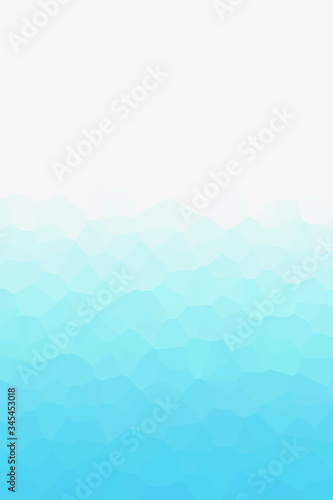 Geometric light blue representing water, sea, beach, waves, ripples,  etc. 水、海、ビーチ、波、波紋などを表現する幾何学的な青	
