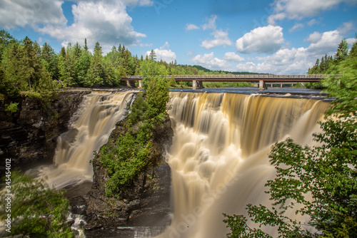 Kakabeka Falls in Ontario  Canada. Long exposure photo taken in the summer. 