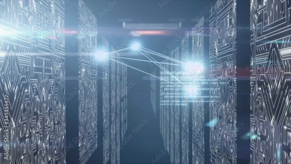 Animation of connections with computer processors Animation of connections with computer processors