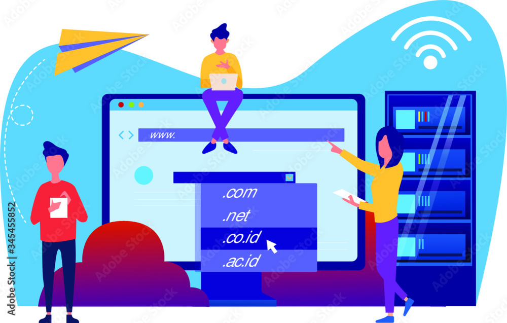 Ταπετσαρία domain registration and name with a web domain icon and hosting on website creation