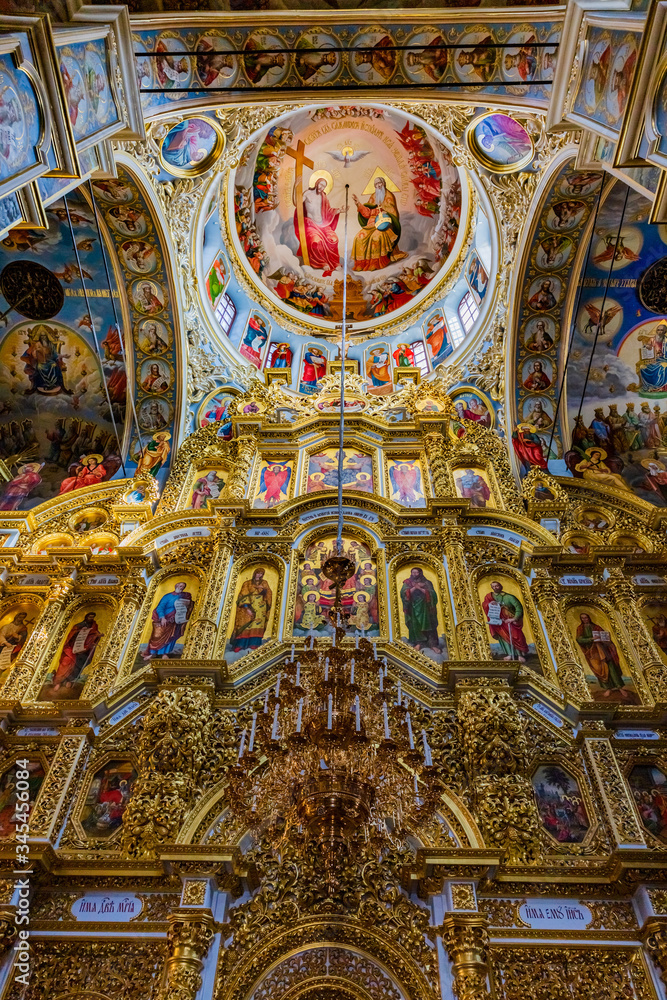 Obraz premium Pechersk Lavra Monastery of the Caves ceiling Kiev Ukraine Landmark