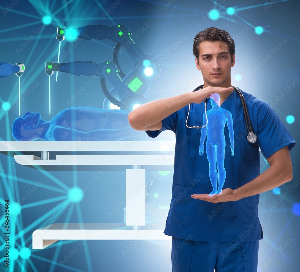 Telehealth concept with doctor doing remote check-up Telehealth concept with doctor doing remote check-up
