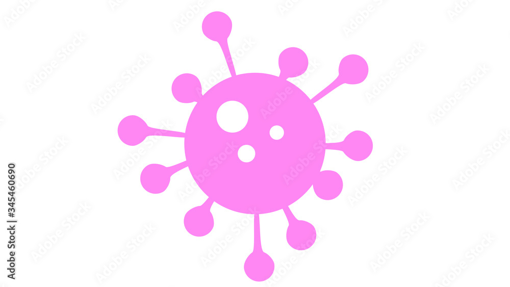 Coronavirus disease Icon symbol pink Coronavirus disease Icon symbol pink