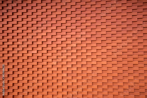 Beautiful red brick wall Suitable for interior design And used as a backdrop for the graphic design