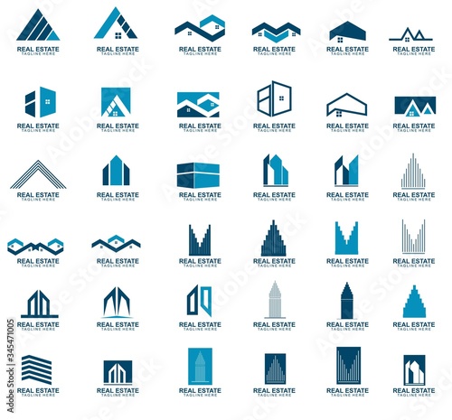 Set of Real estate logo design