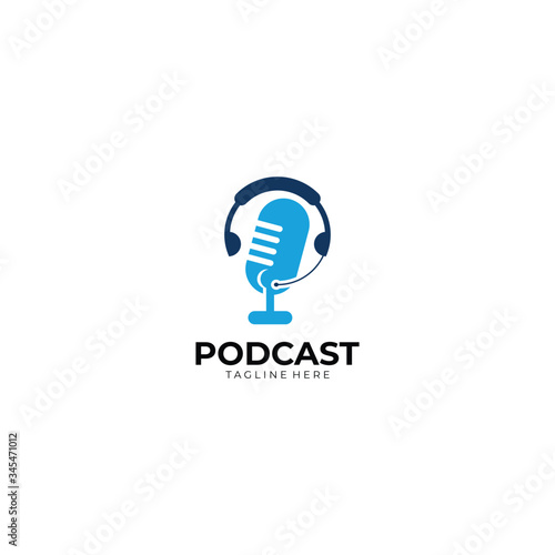 podcast logo icon vector isolated