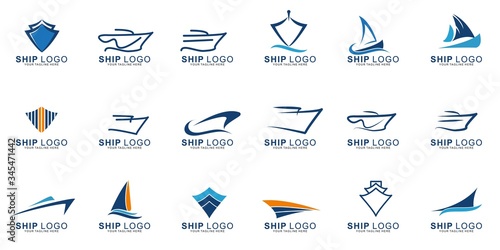 Set of Premium Ship logo
