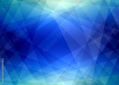 Blue sapphire facet abstract texture. Transparent glass geometric background. Poligonal mosaic pattern.