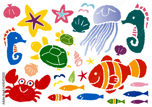 可愛い海の仲間たち