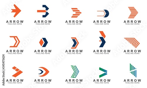 Set of arrow logo design