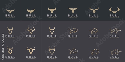 set of Premium bull logo