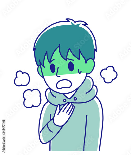 胸が苦しい男の子