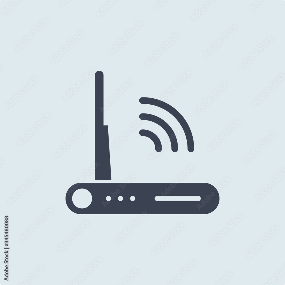 Modem vector icon, wifi router symbol. Modern, simple flat vector illustration for web site or mobile app Modem vector icon, wifi router symbol. Modern, simple flat vector illustration for web site or mobile app