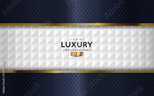 Dark navy and textured white luxury abstract background.