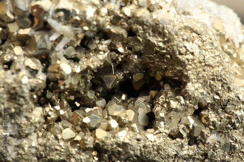 Foto close up of a pyrite fools gold