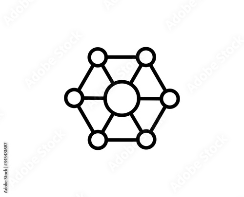 Connection line icon