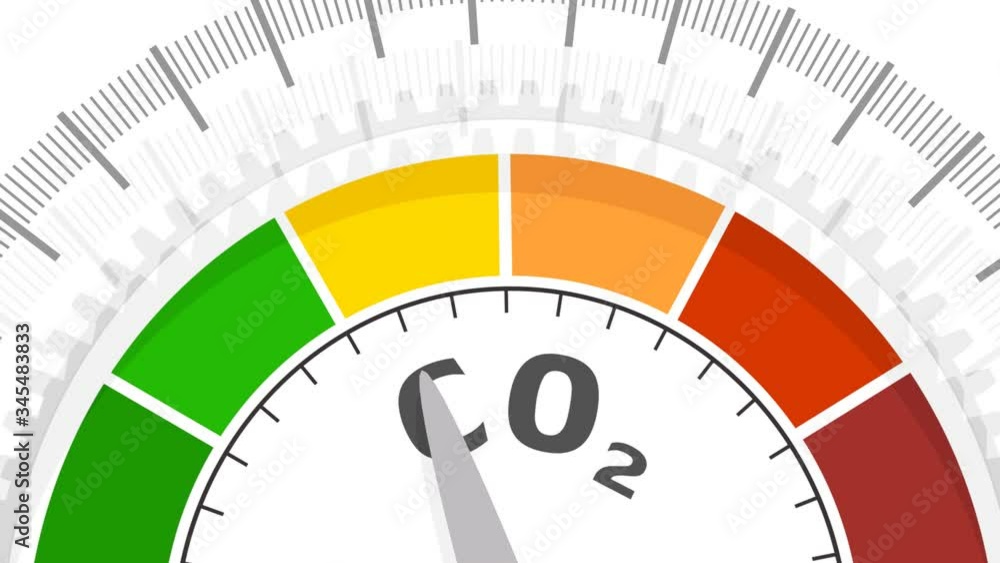 Gradient scale. Global warming concept. Carbon dioxide level measuring device icon. Sign tachometer, speedometer, indicators. Infographic gauge element. Gradient scale. Global warming concept. Carbon dioxide level measuring device icon. Sign tachometer, speedometer, indicators. Infographic gauge element.