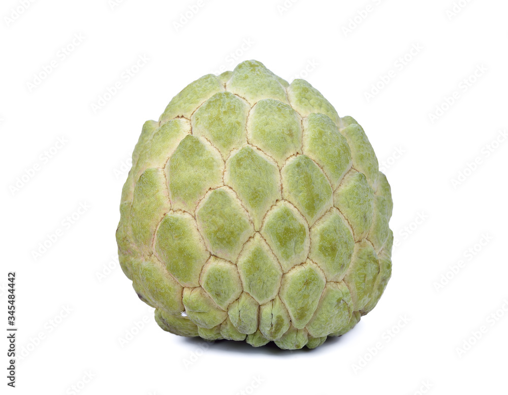 Custard Apple or Sugar Apple isolated on white background Custard Apple or Sugar Apple isolated on white background
