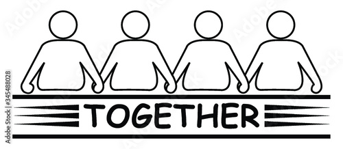 Hand to hand illustration Holding hand international human solidarity day