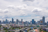Cityscape with expressway and traffic of Bangkok