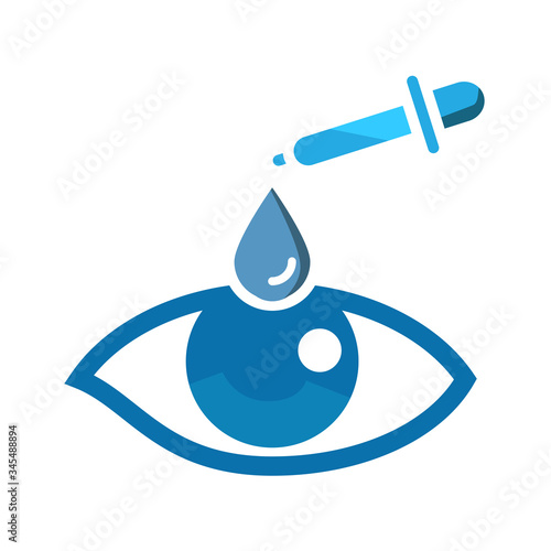 eye drops icon vector template